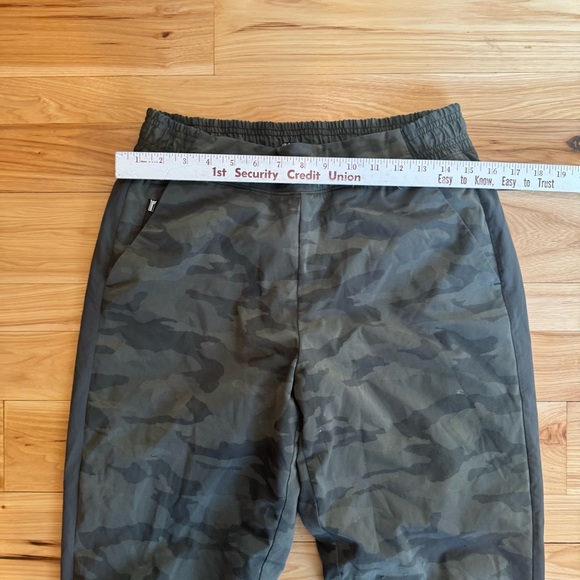 Athleta Green Camouflage Track Pants with Tapered Legs - Picture 7 of 7